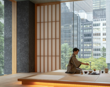 eine Teezeremonie in Japan