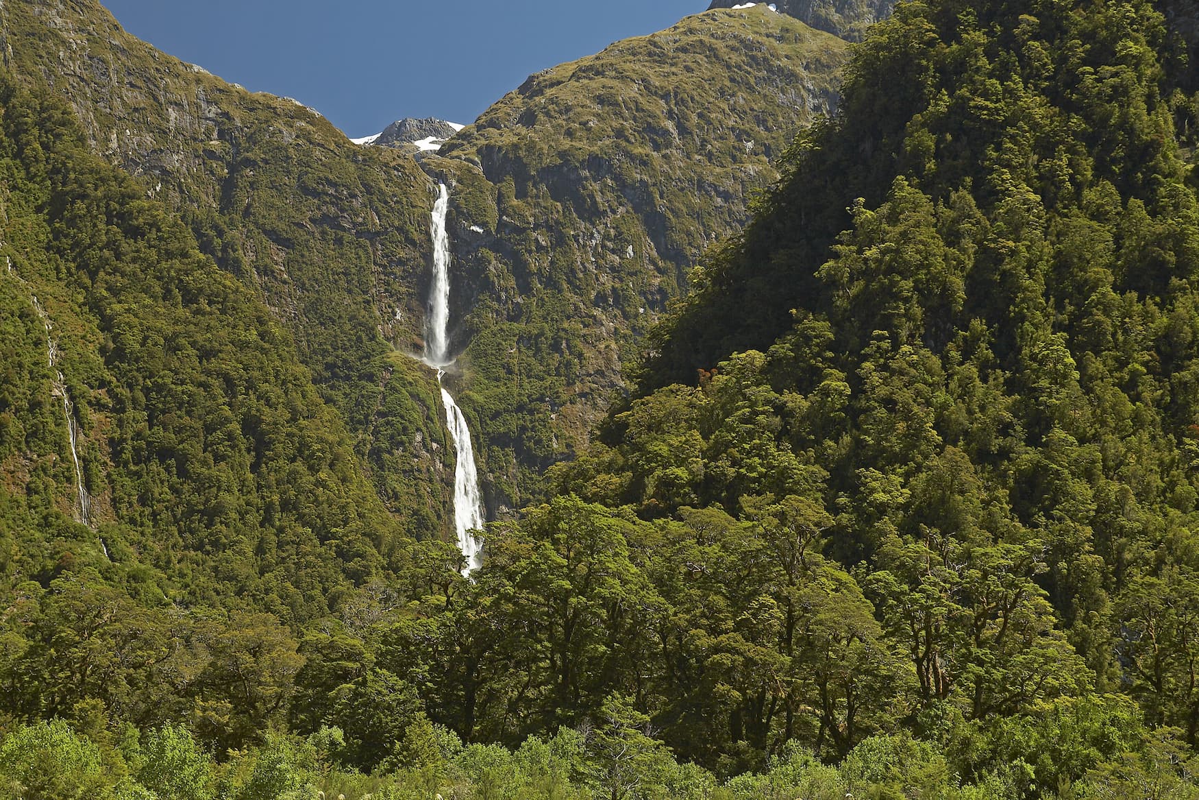 Die Sutherland Falls in Neuseeland