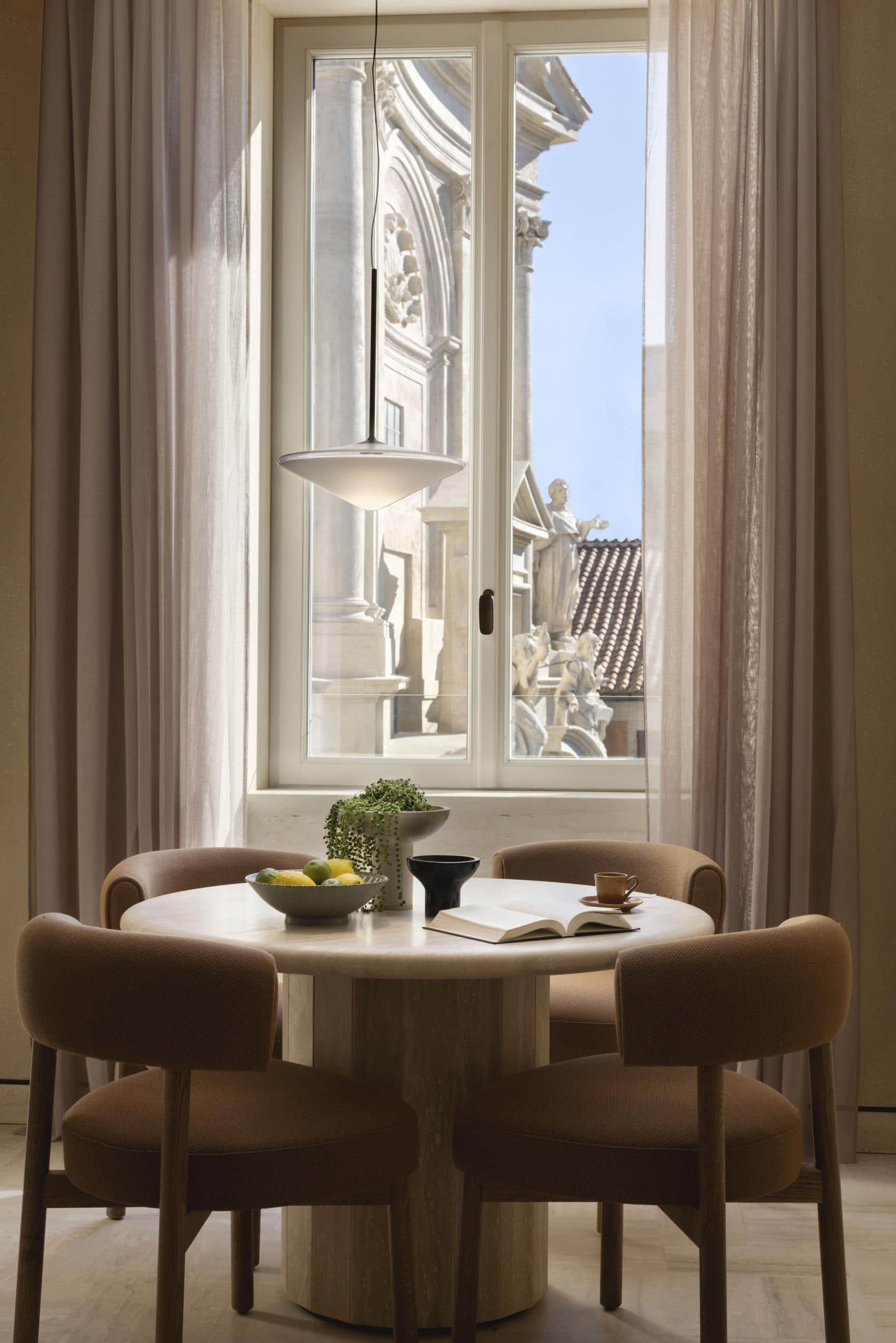 Blick aus Fenster im Zimmer Six Senses Rom Hotel 