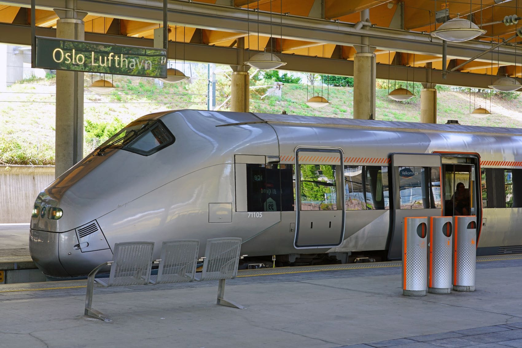 Flytoget Airport Express Train in Oslo 