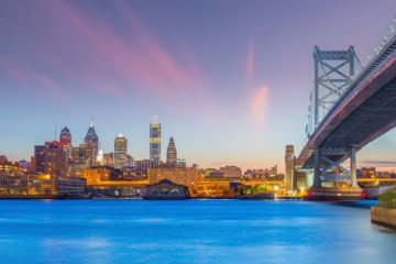 Skyline von Downtown Philadelphia