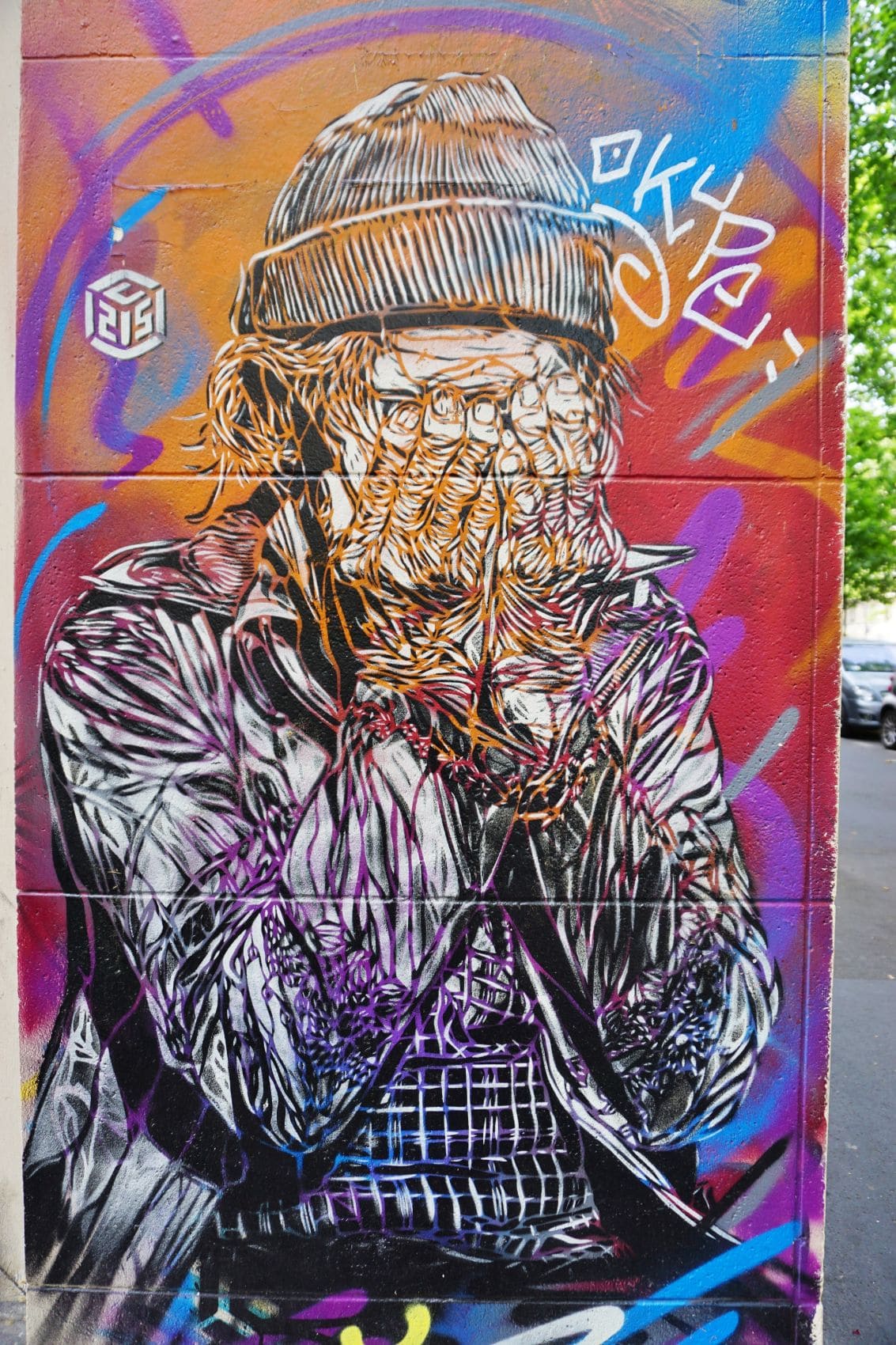 Street Art im Pariser Viertel Ménilmontant