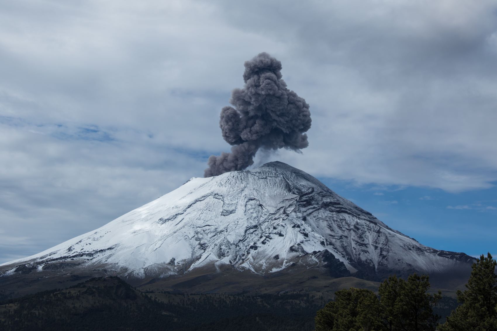 Vulkan Popocatepl in Mexiko