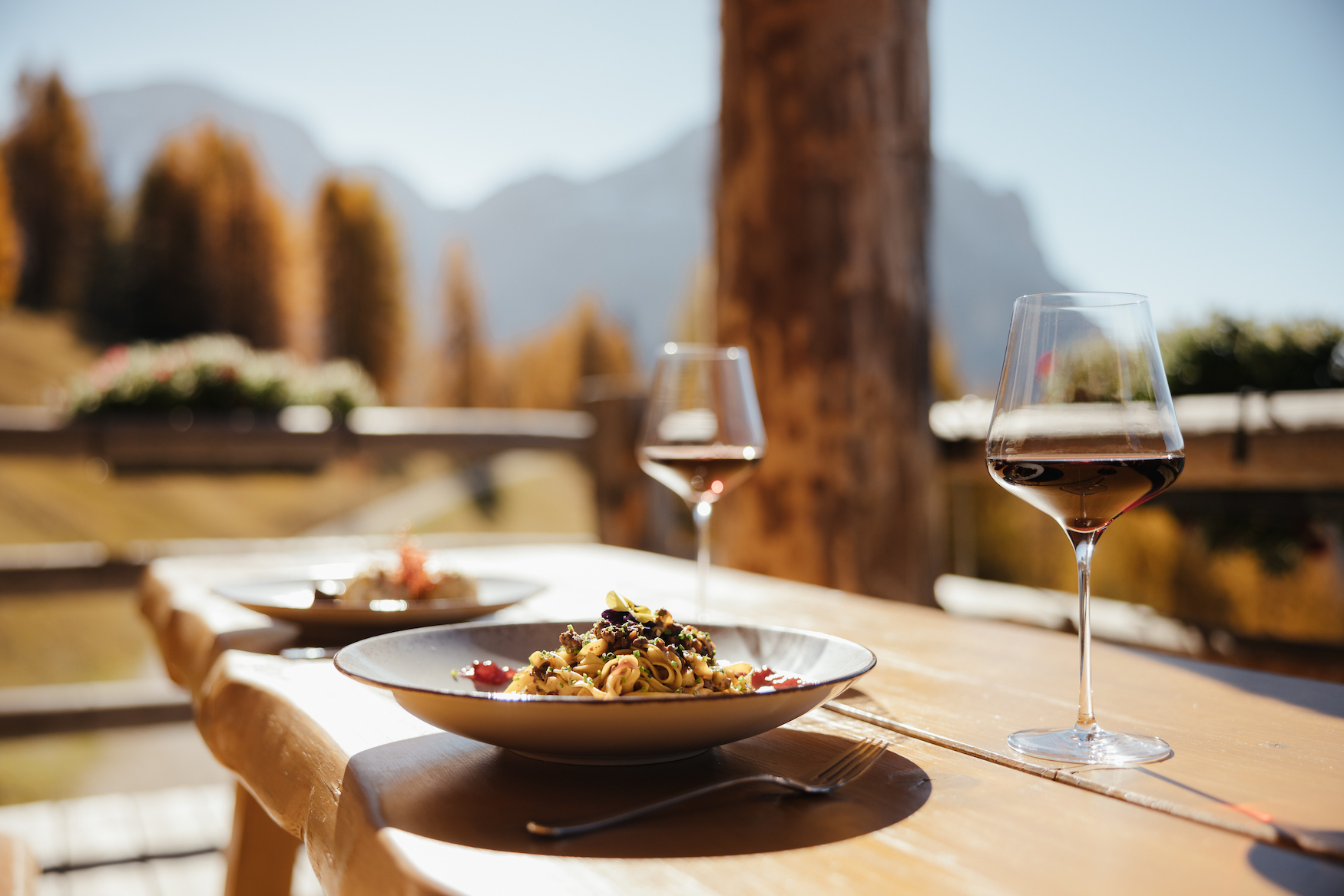 Essen und Wein in Alta Badia in Südtirol
