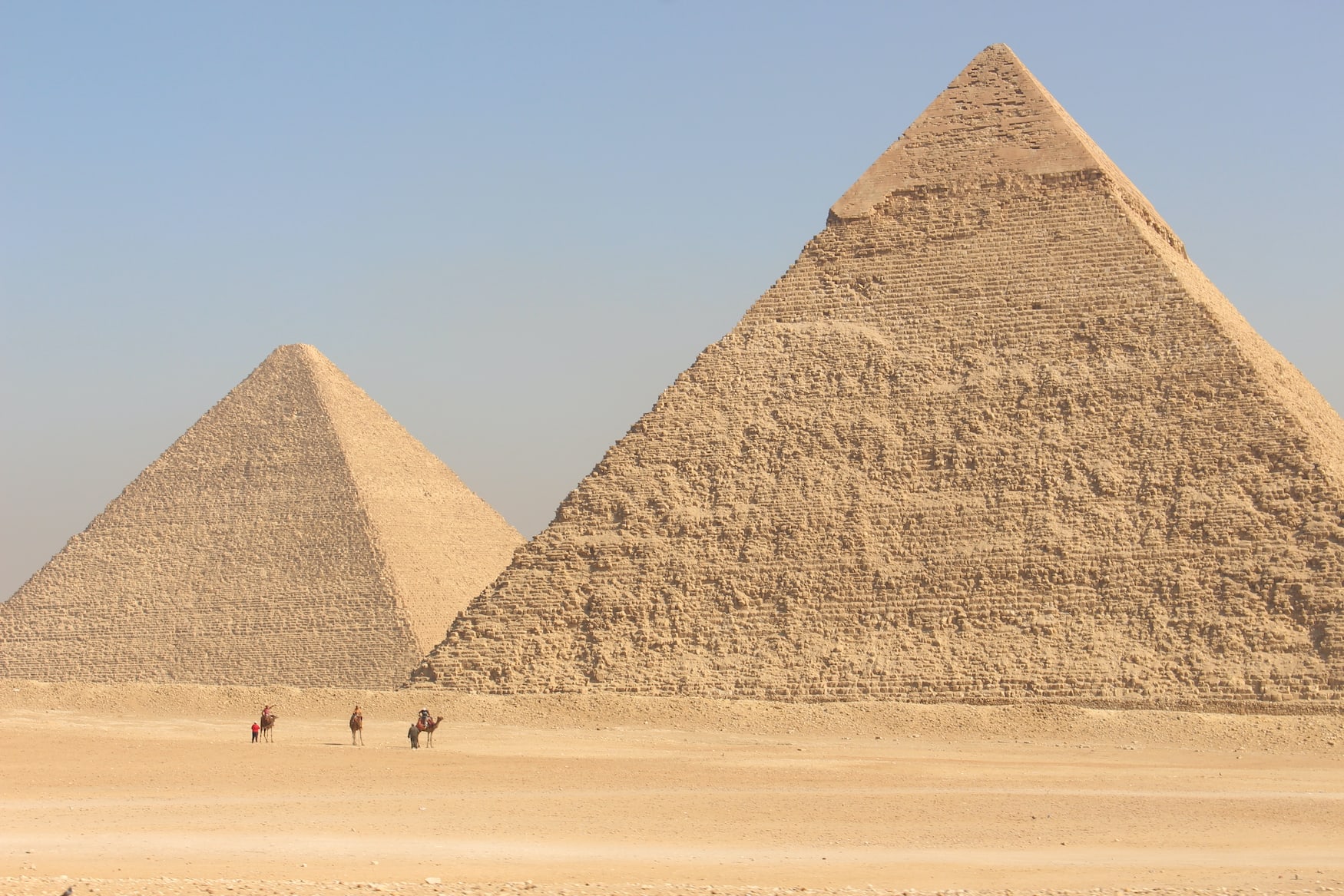 die Pyramiden von Gizeh in Ägypten