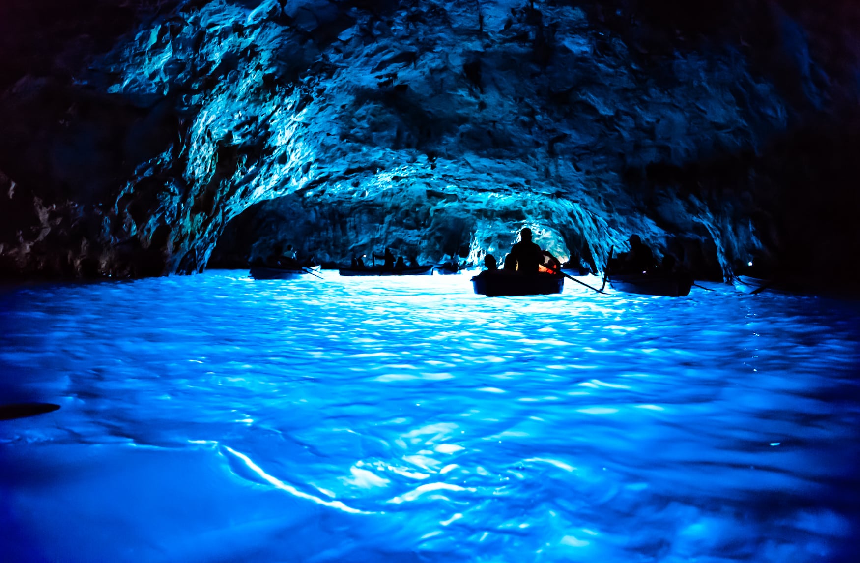 die Grotta Azurs auf Capri