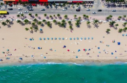 Strand in Fort Lauderdale von oben