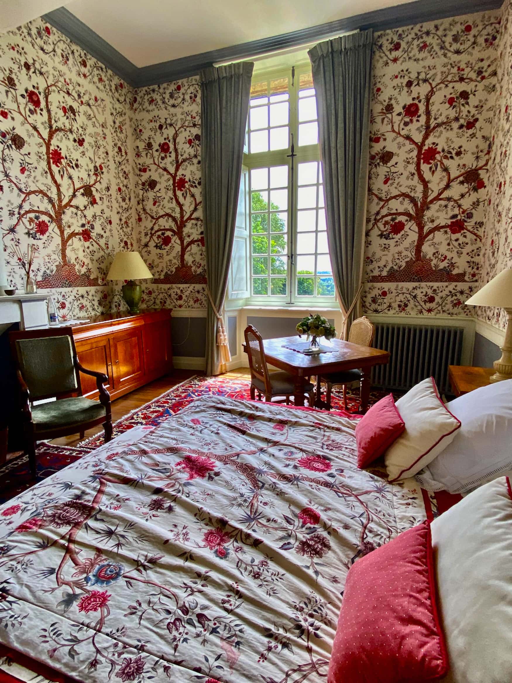 Zimmer im Château Ballue in der Bretagne