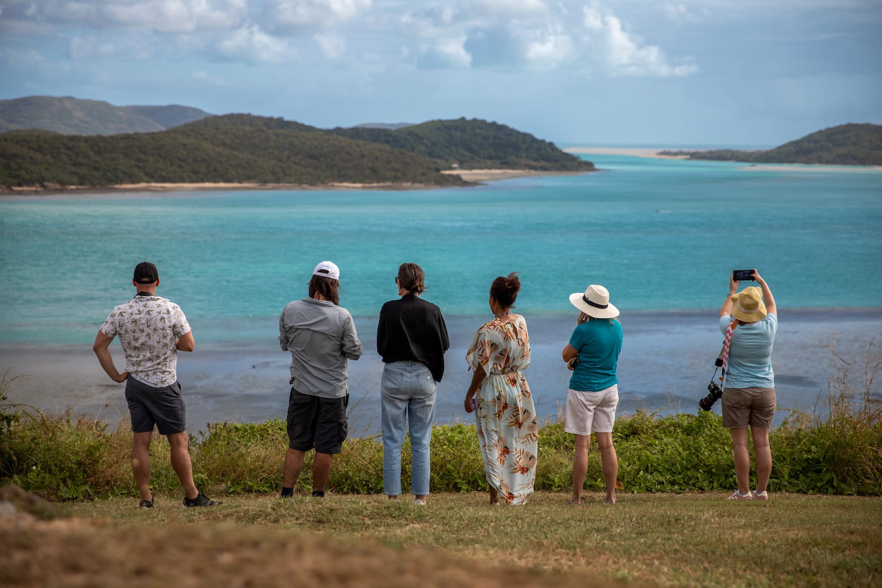 Touristen an der Torres Strait in Australien