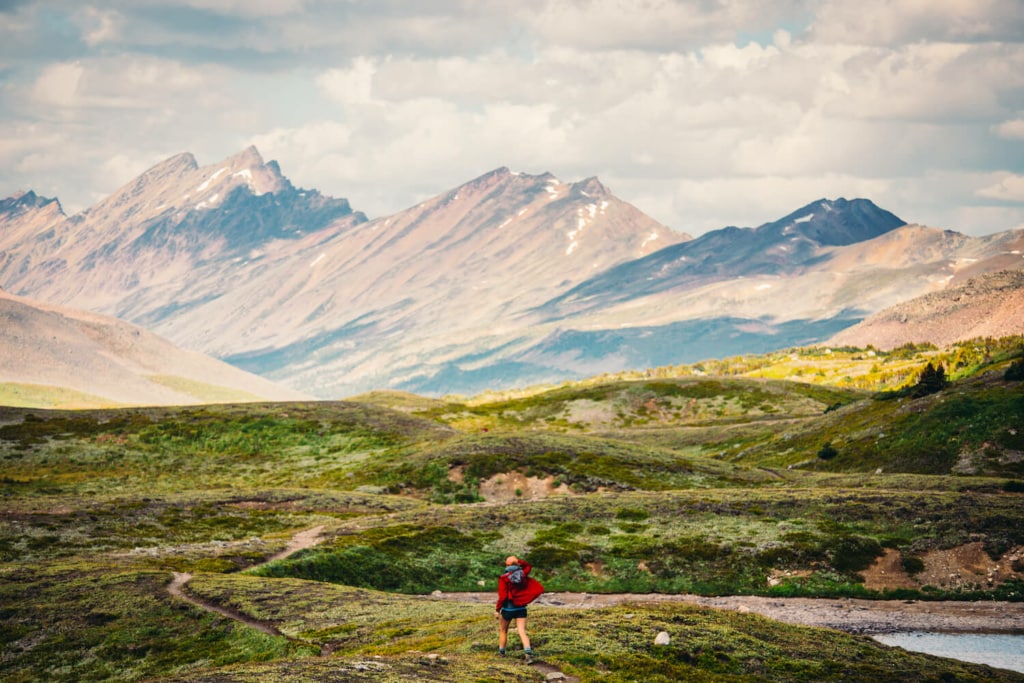 Abschnitt vom Trans Canada Trail in Alberta, Kanada