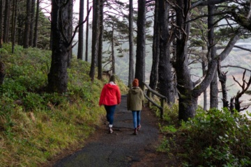 Wandern auf dem Cape Pepetua in Oregon