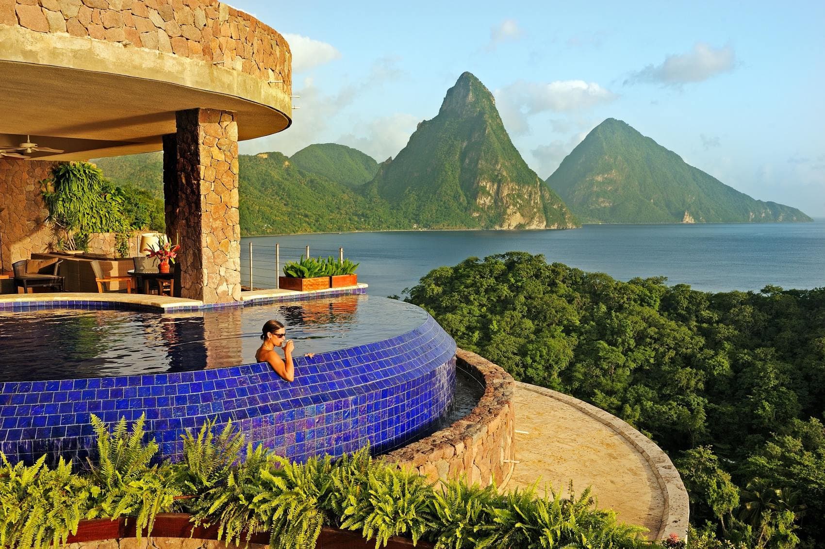 Infinity-Pool im Jade Mountain Resort, St. Lucia 