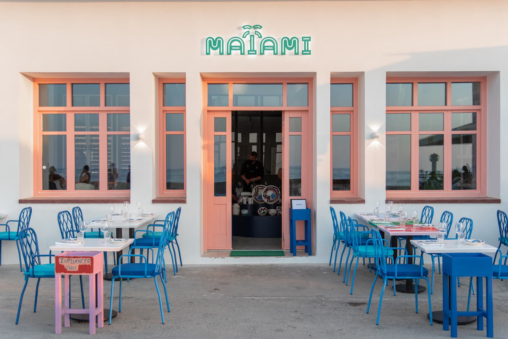 das Restaurant Maiami auf Kreta