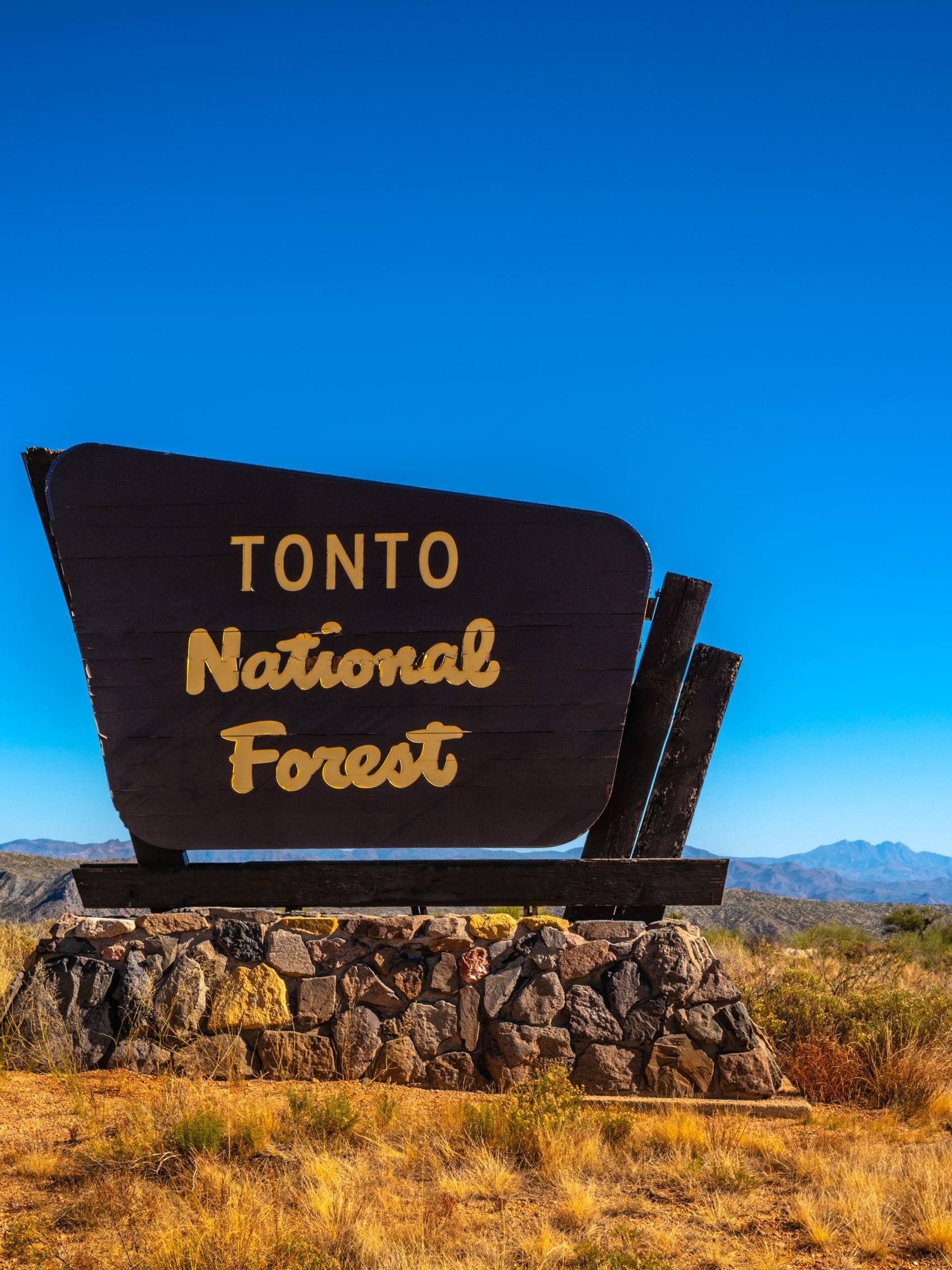 Infoschild Tonto National Forest 