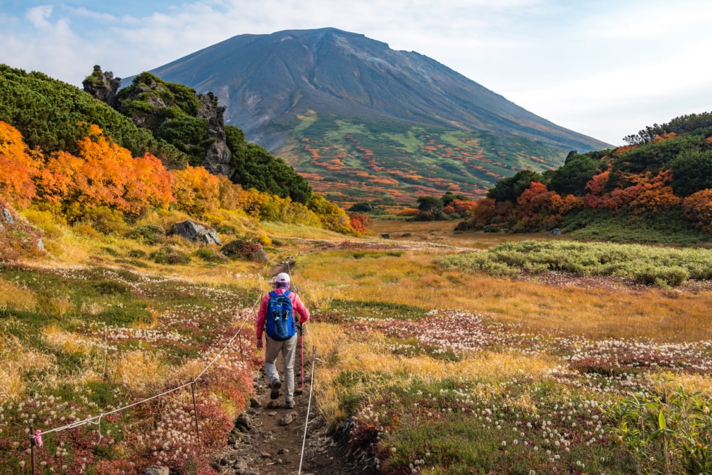 Daisetsuzan Nationalpark in Hokkaido nahe Sapporo in Japan