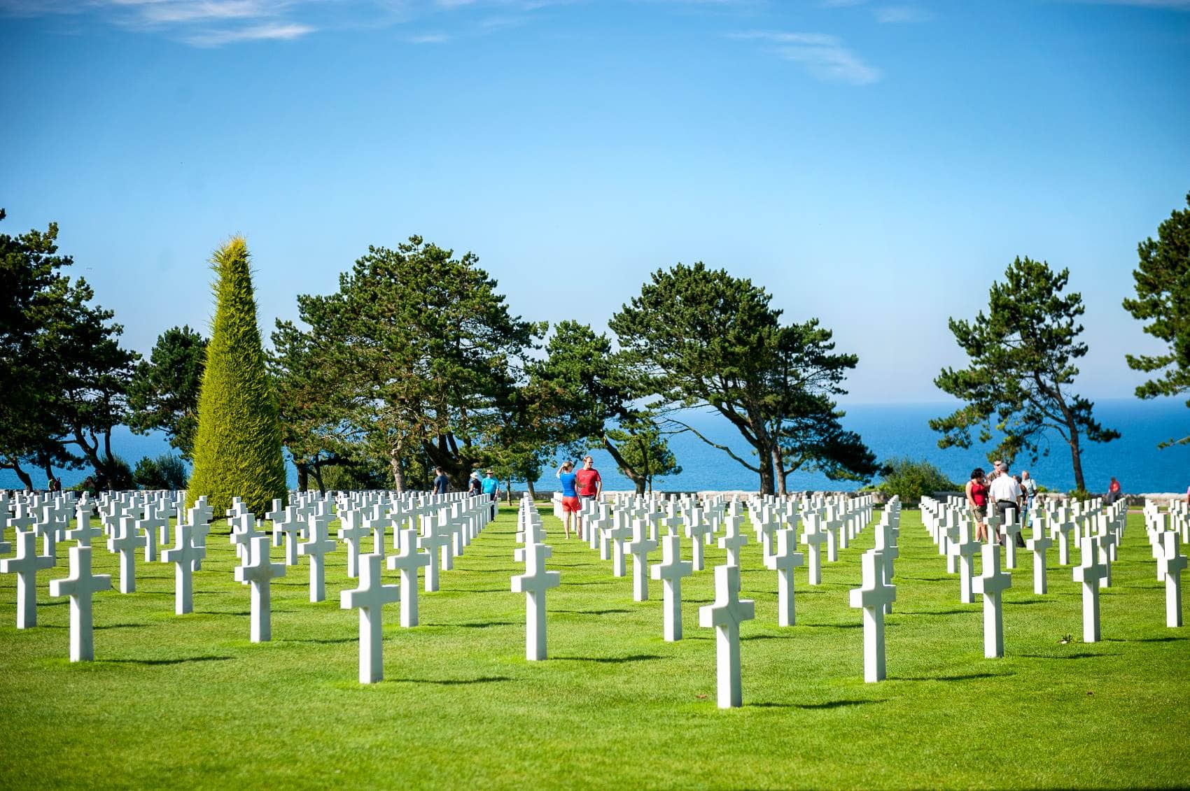 Militär-Friedhof in Colleville-sur-Mer, Normandie 