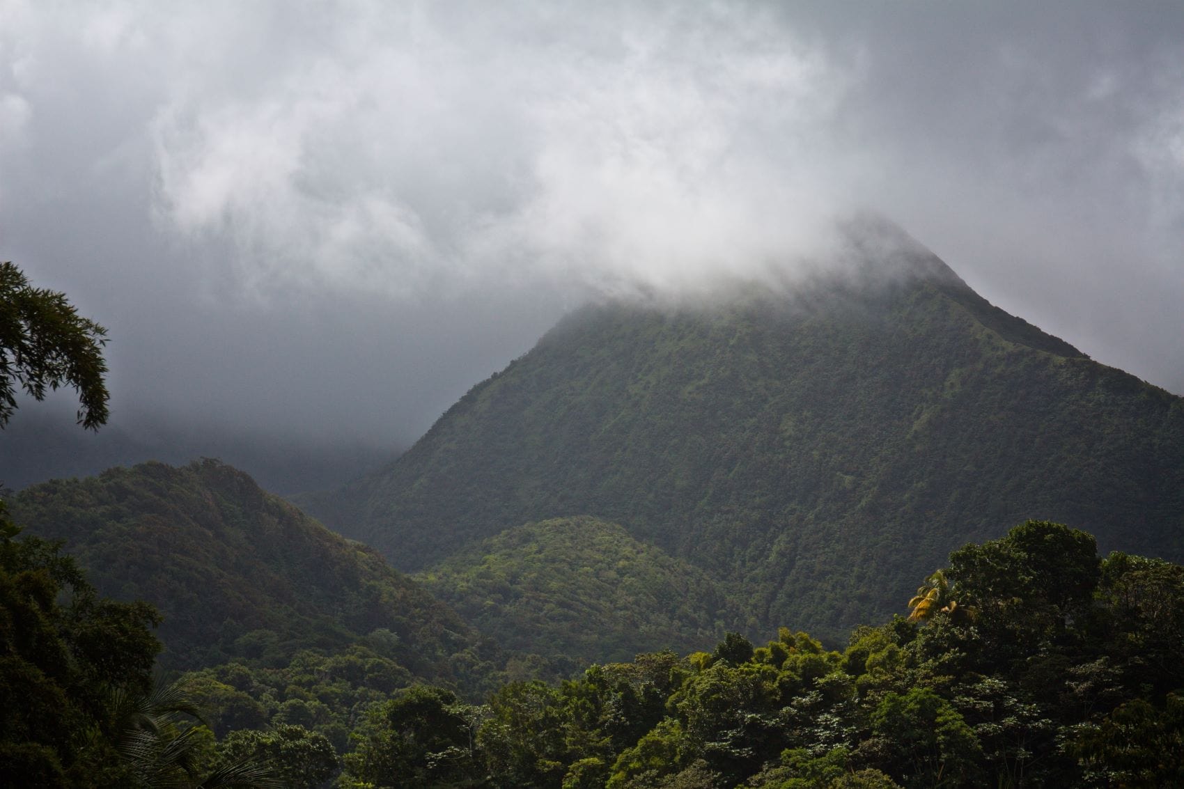 Gebirge Pitons du Carbet auf Martinique 
