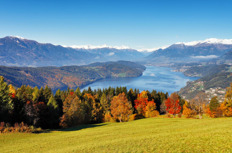 Ein sonniger Herbsttag in Kärnten.