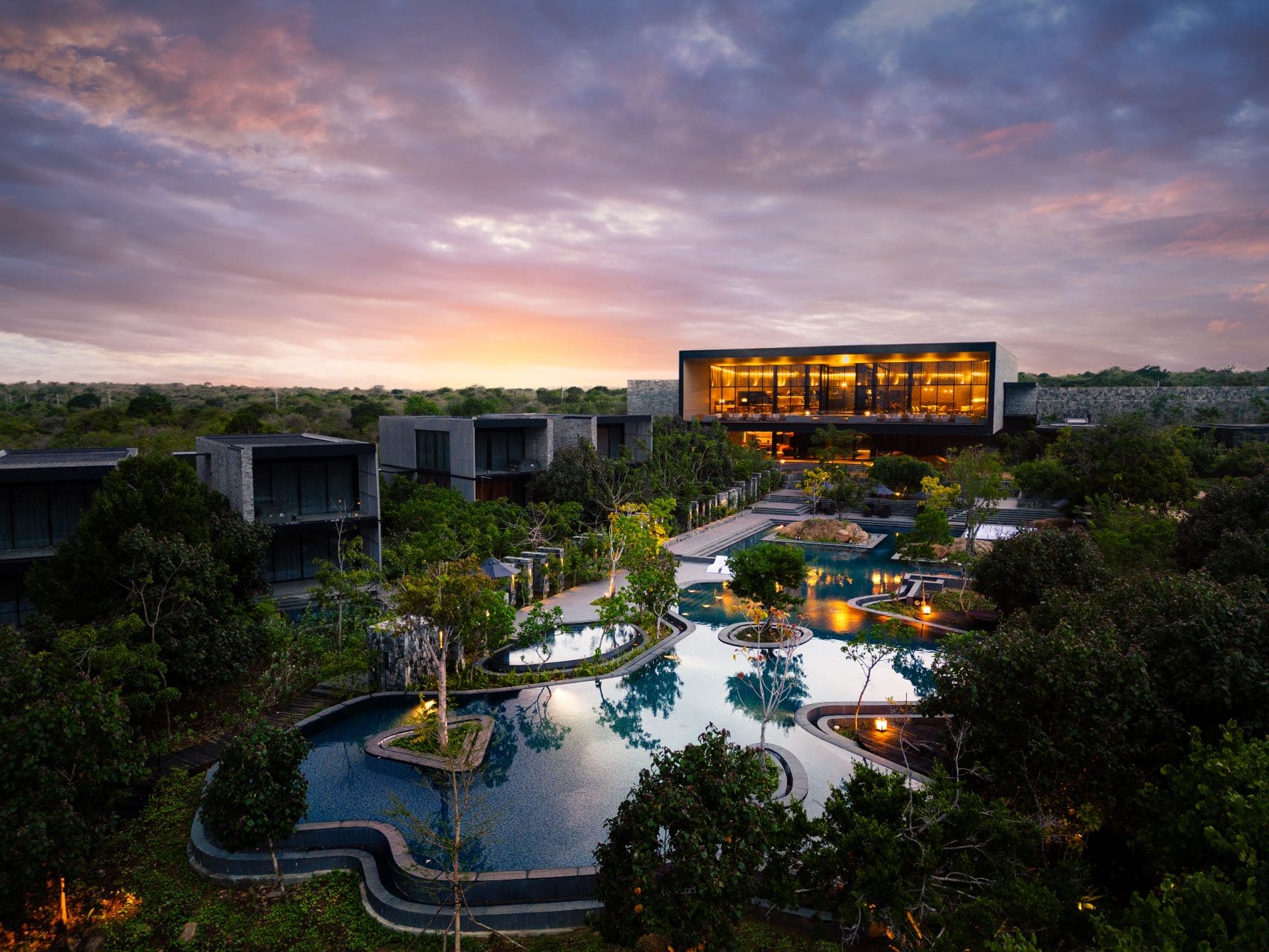 Panoramablick auf Hilton Yala Resort, Sri Lanka 