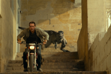 Chris Pratt als Owen Grady in Jurassic Park in der FIlmlocation in Malta