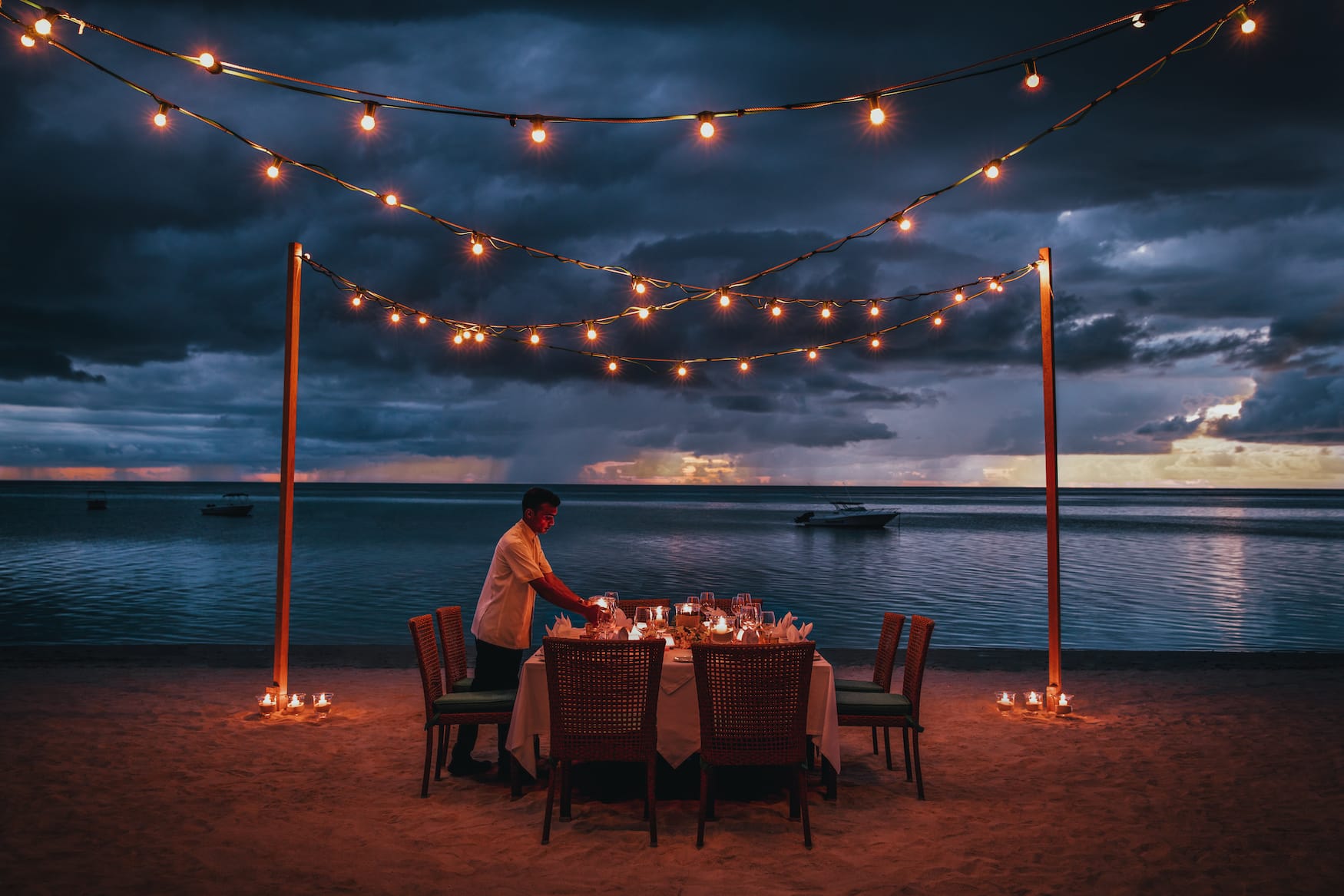 Dinner am Strand in den Sunlife Resorts auf Mauritius