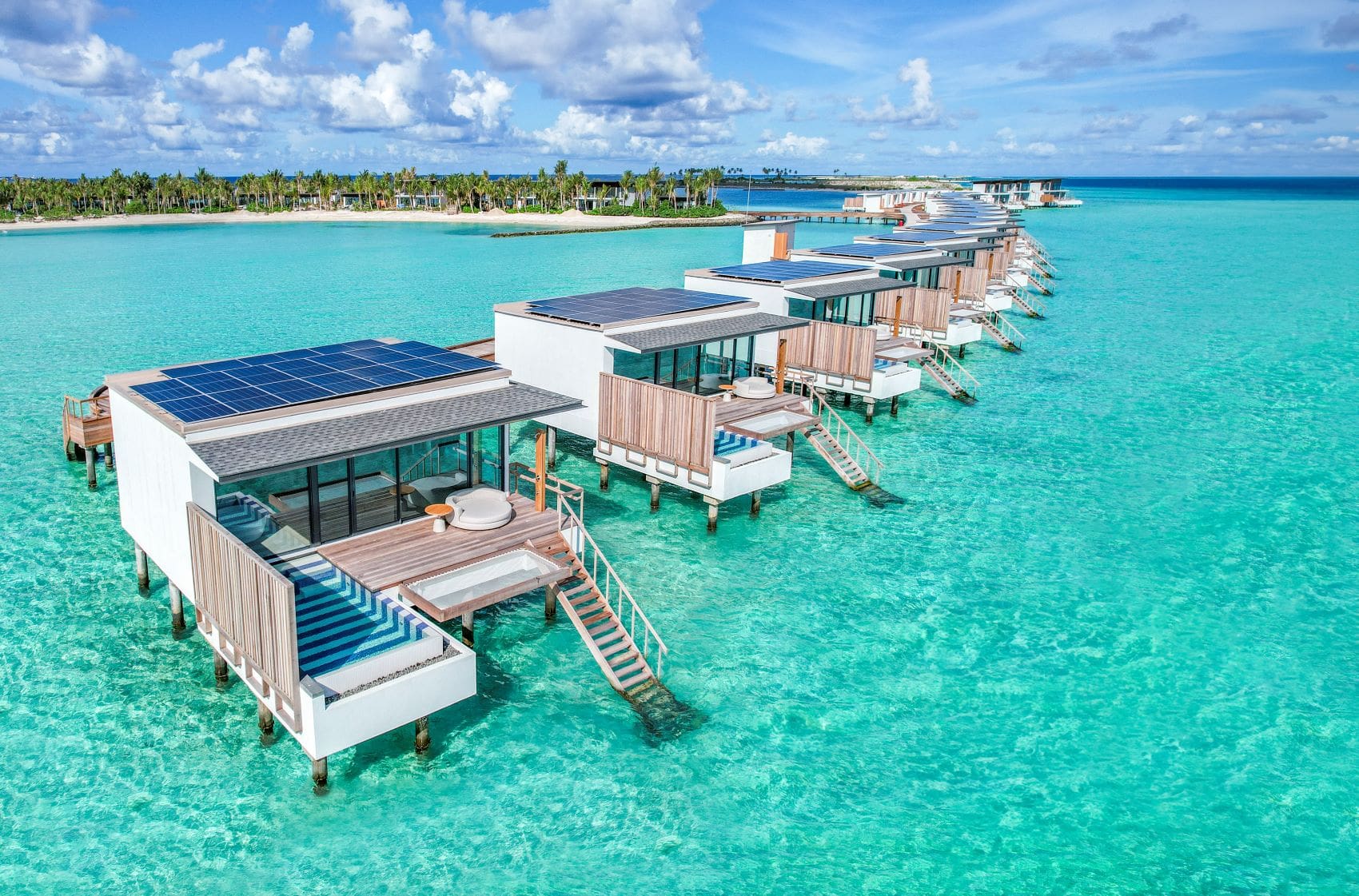 Außenansicht des SO Maldives Resort 