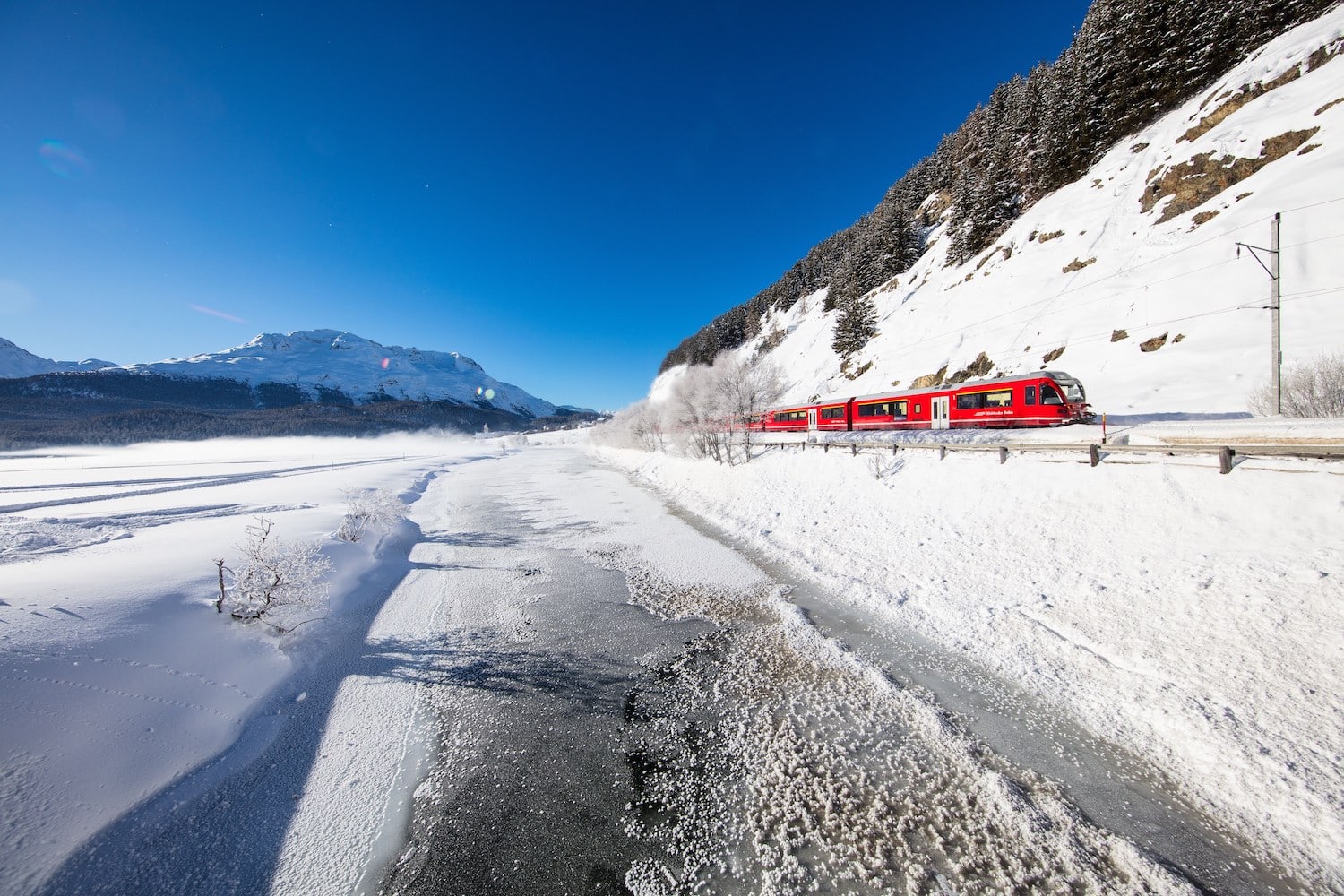 Interregio bei Samedan