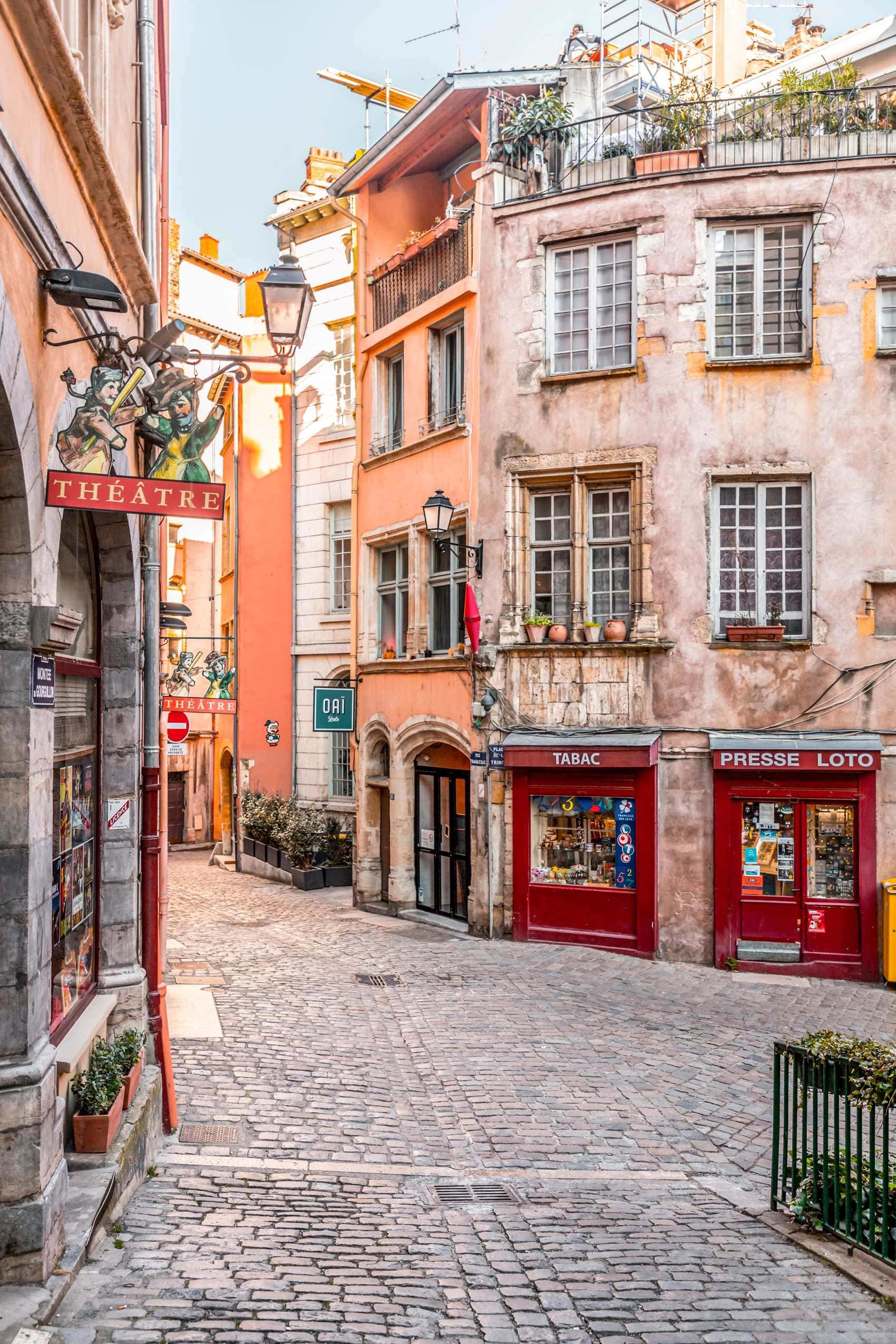 Gasse in der Altstadt von Vieux Lyon