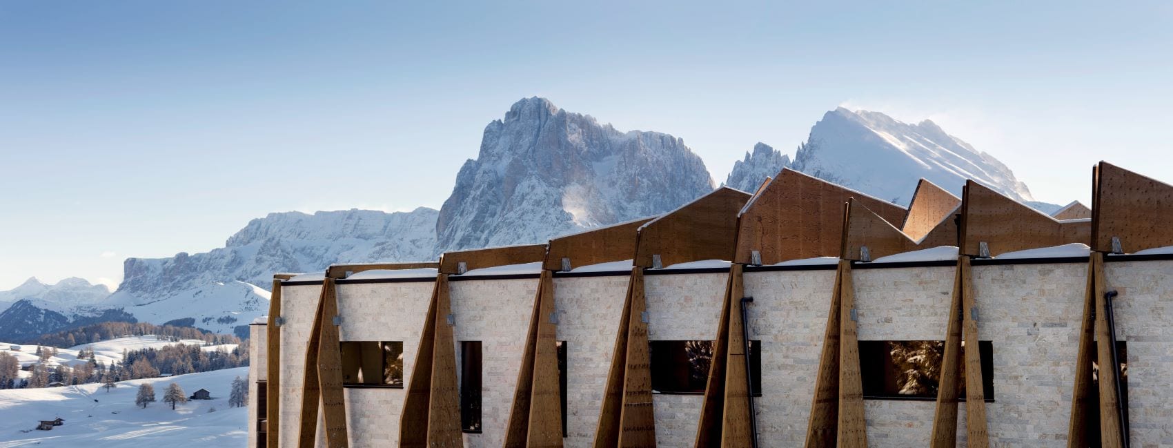 Como Alpina Dolomites Chalet Fassade
