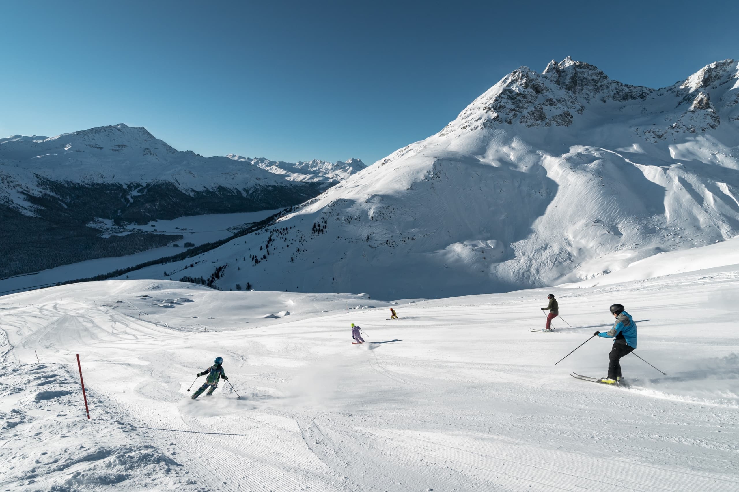 Skigebiet Egadin in der Schweiz