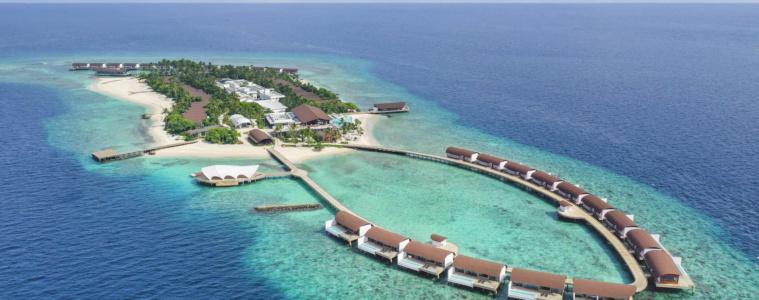 Insel im Baa Atoll auf den Malediven