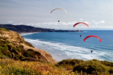 Aktivitäten in San Diego in Kalifornien: Paragluiden