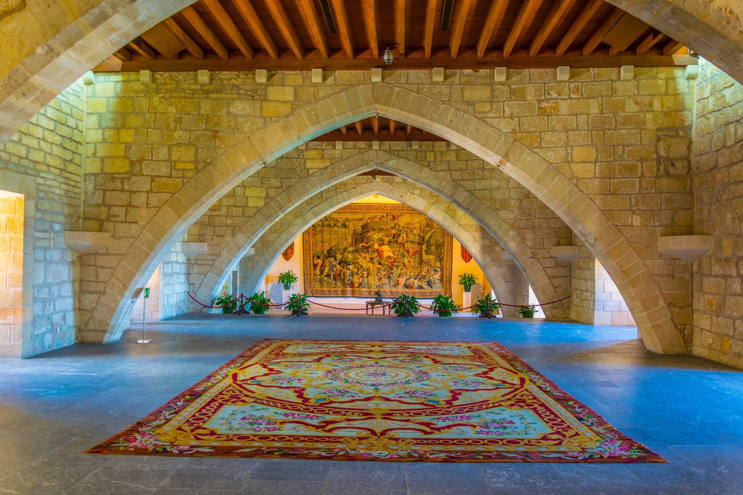 Interior des Palastes La Almudaina in Palma de Mallorca