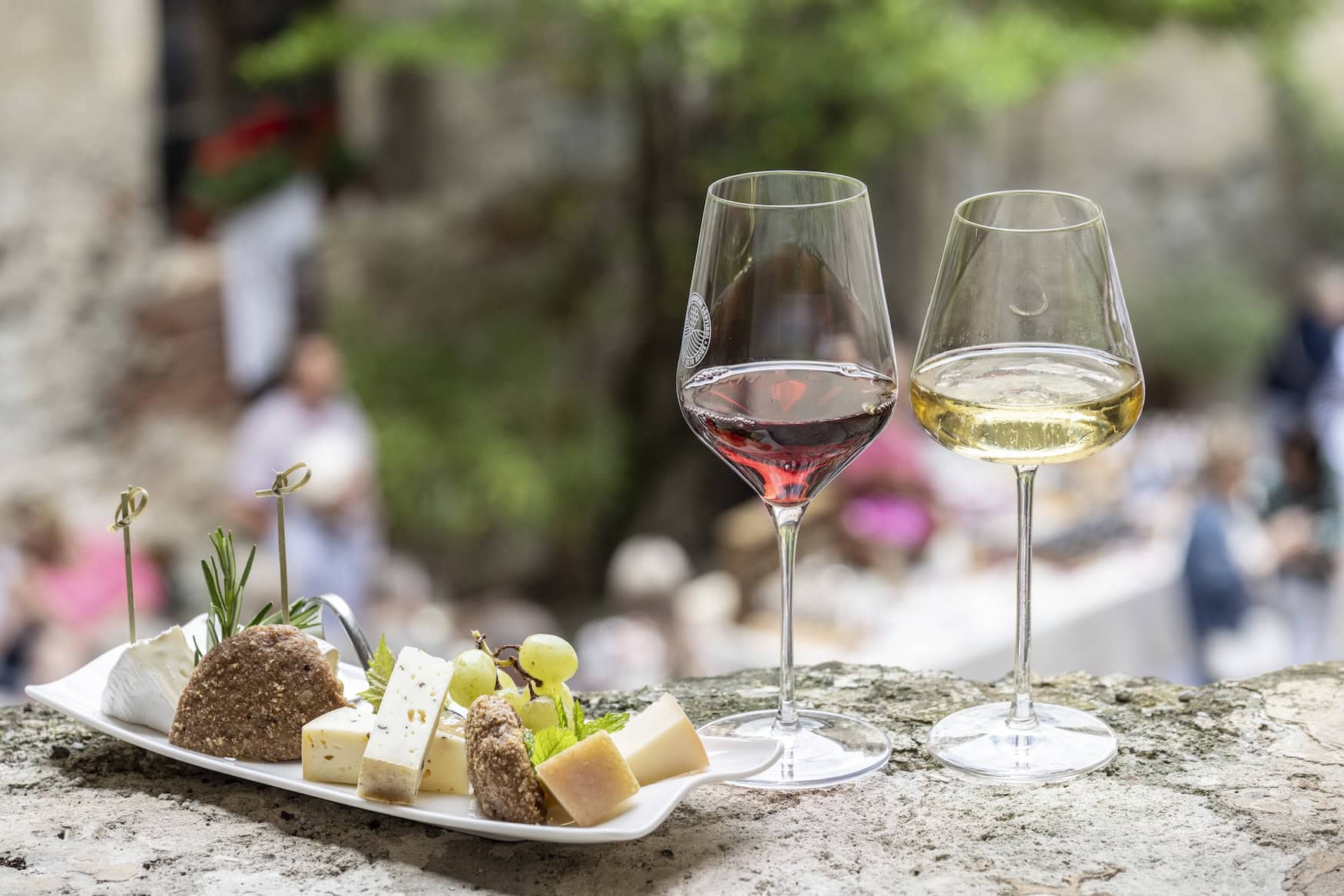 Frühling in Schenna bei einem Aperativo