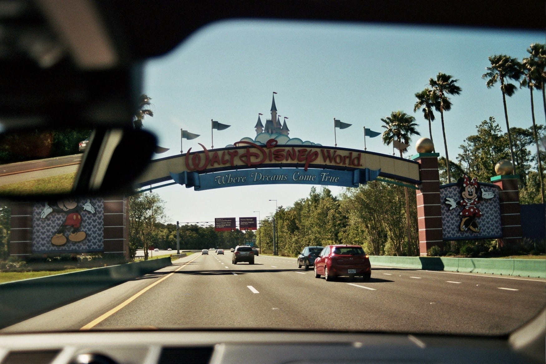 Einfahrt in Disney World