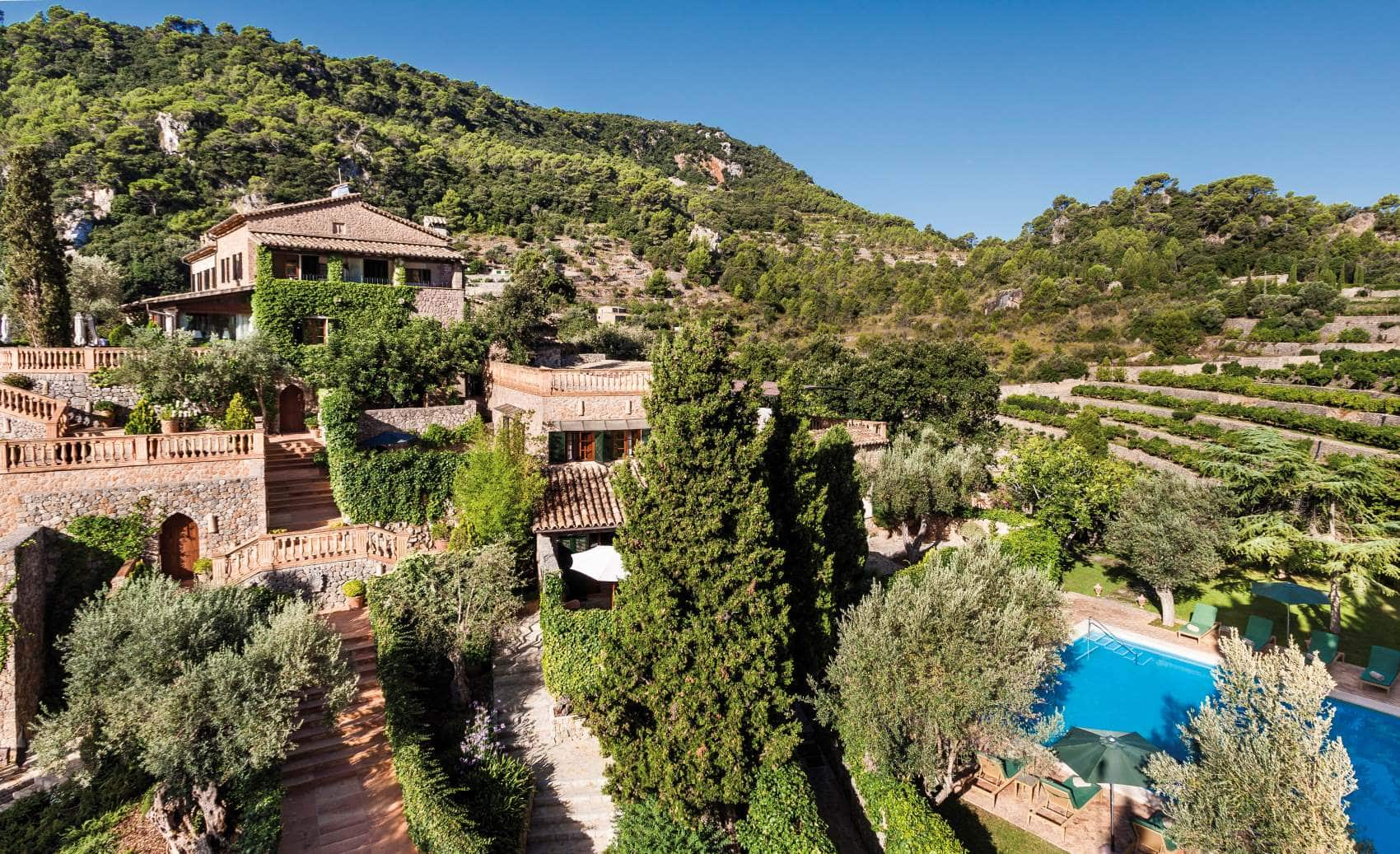 Blick auf Anwesen Valldemossa Hotel Mallorca 
