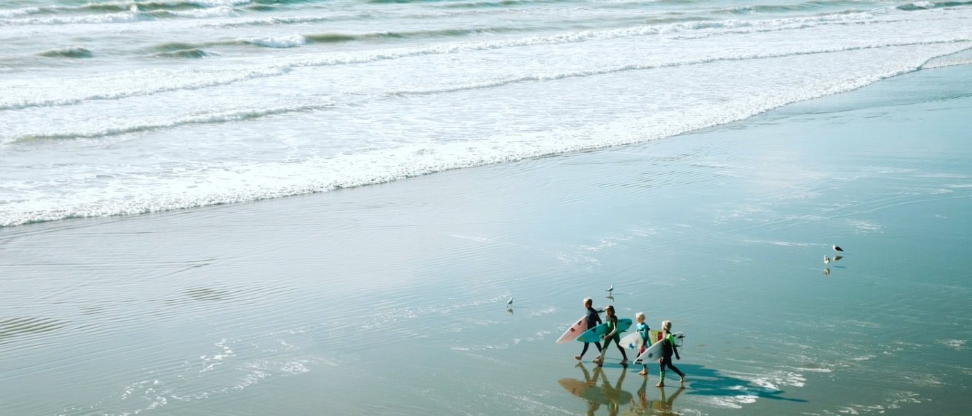 Surfer in Christchurch