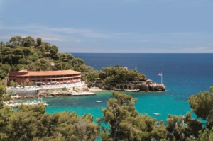 Blick auf das Monte Carlo Beach in Monaco