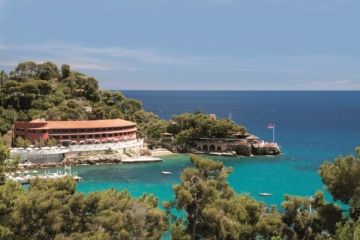 Blick auf das Monte Carlo Beach in Monaco