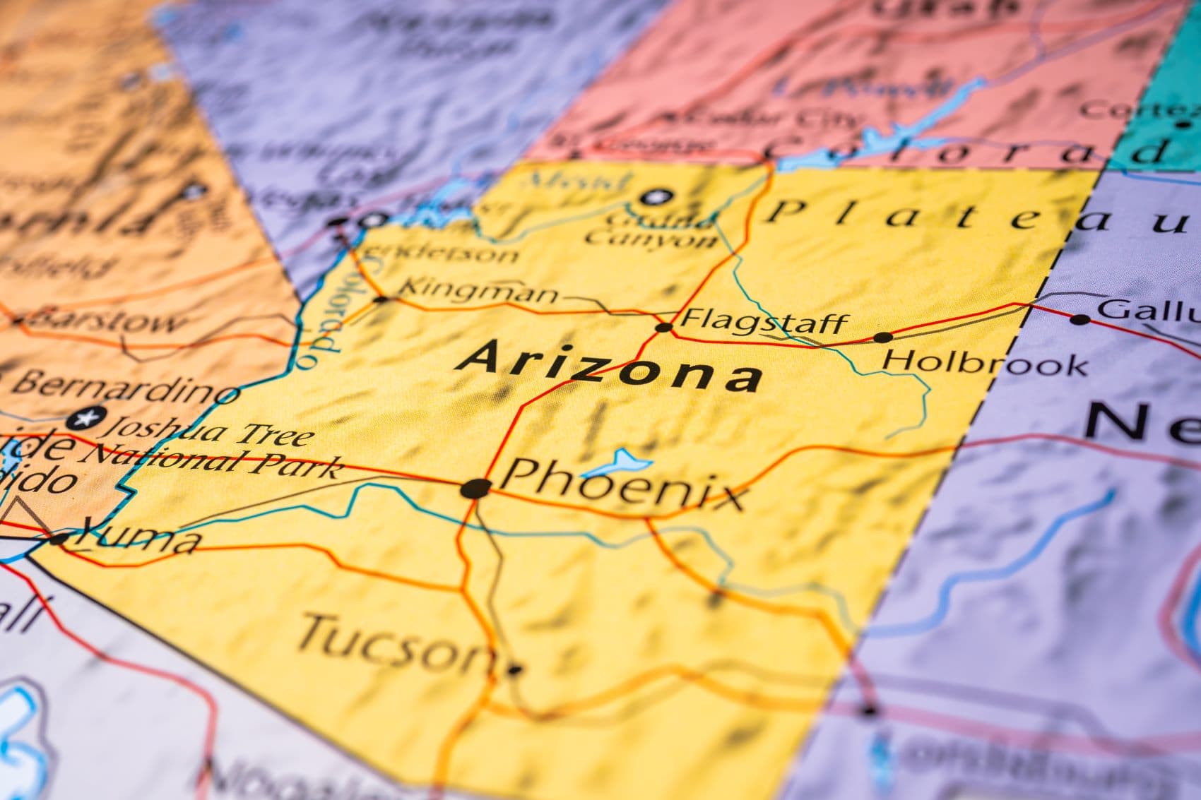 Karte von Arizona 