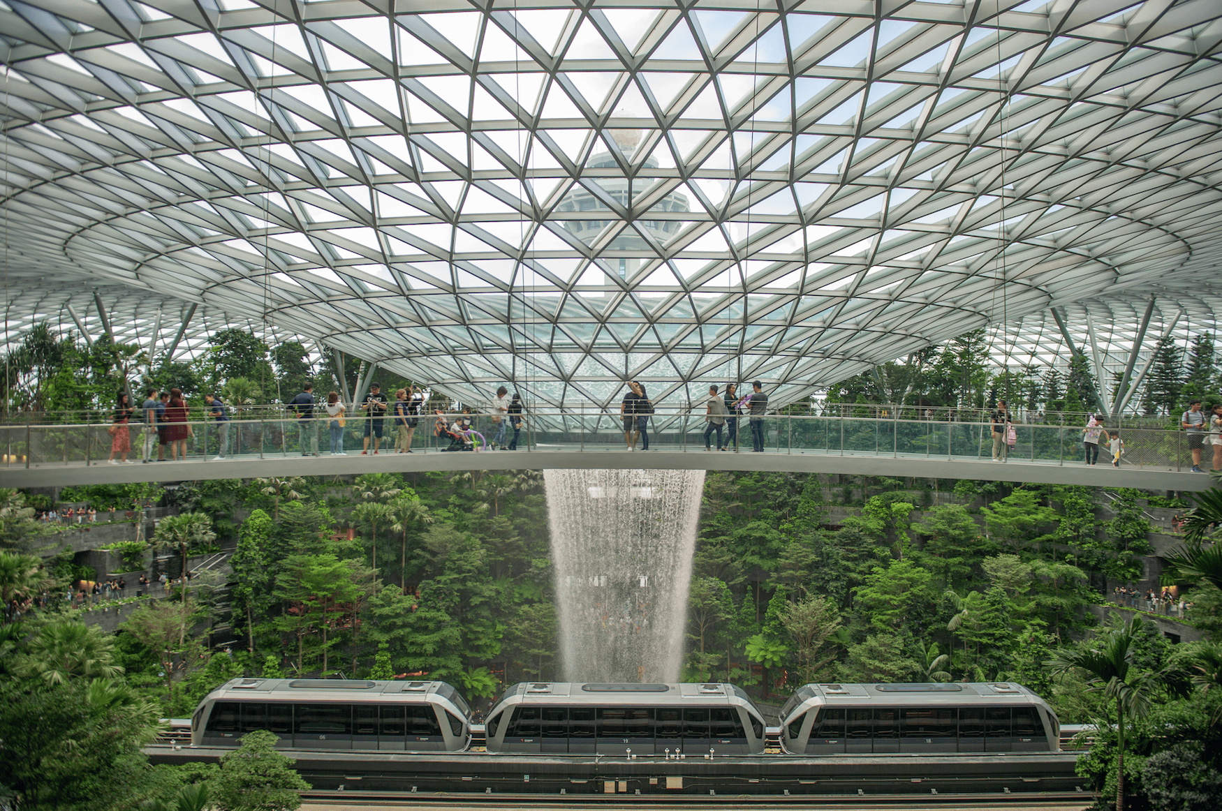 Jewel am Changi Airport in Singapur