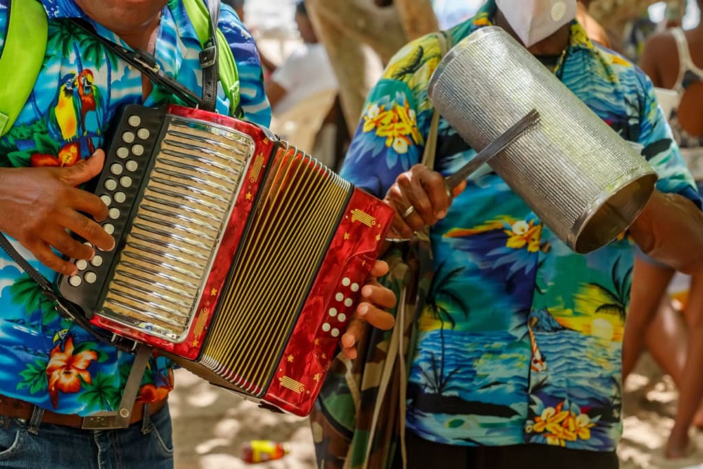 Merengue-Musiker in der Karibik