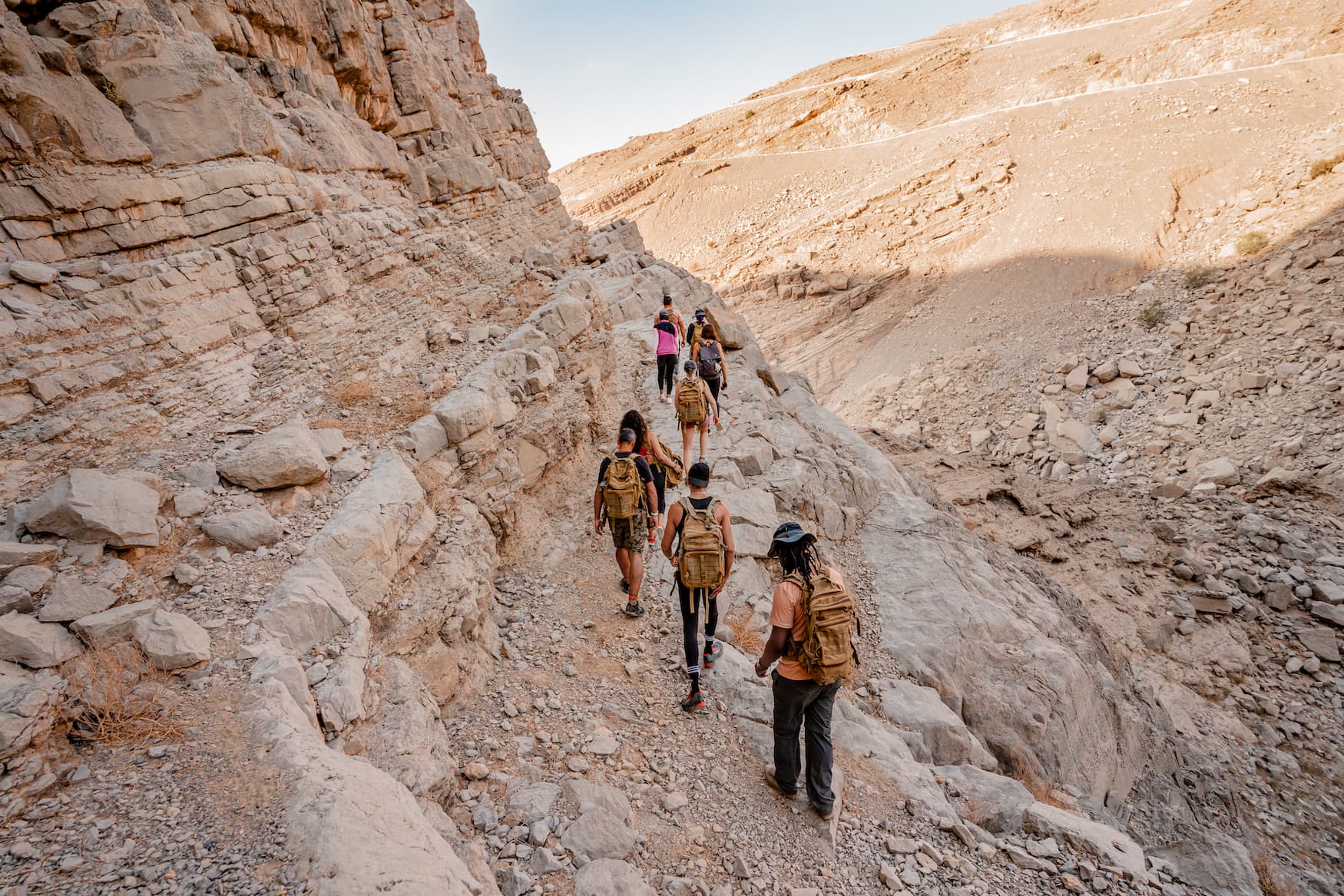 Wandern in den Bergen von Ras Al Khaimah