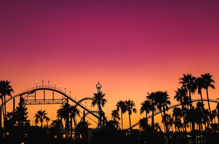 Sonnenuntergang in Phoenix i den USA