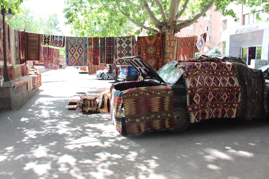 Teppichverkauf in Jerewan in Armenien