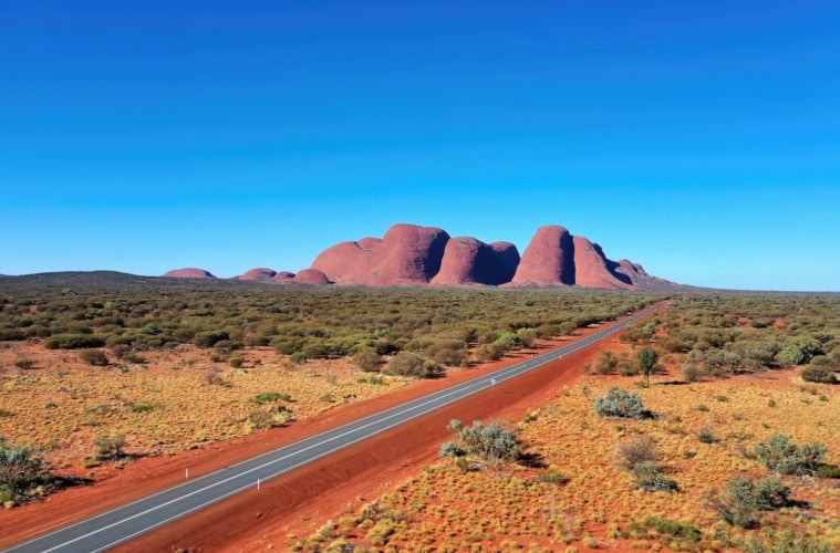 Die Berge Olgas bei Alice Springs