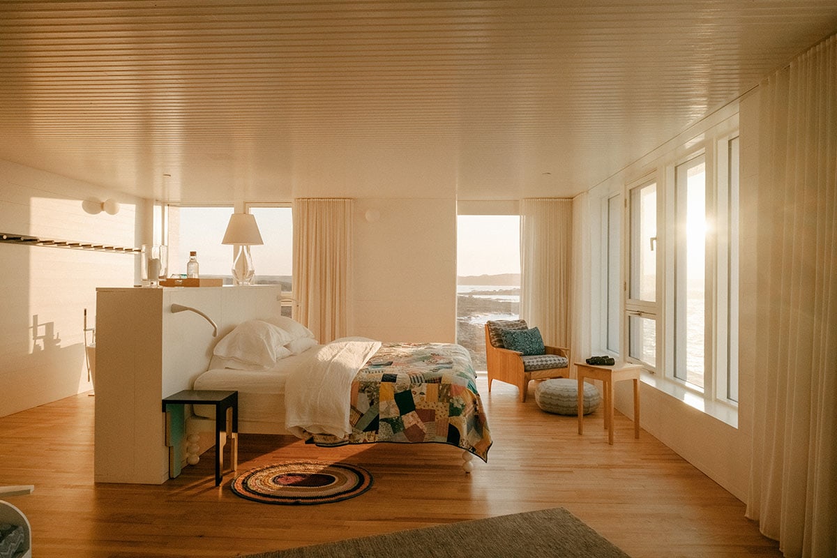 Schlafzimmer im Fogo Island Inn