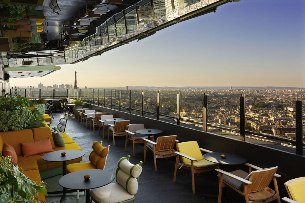 Blick von der Dachterrasse des Hotel Pullmann Paris Montparnasse