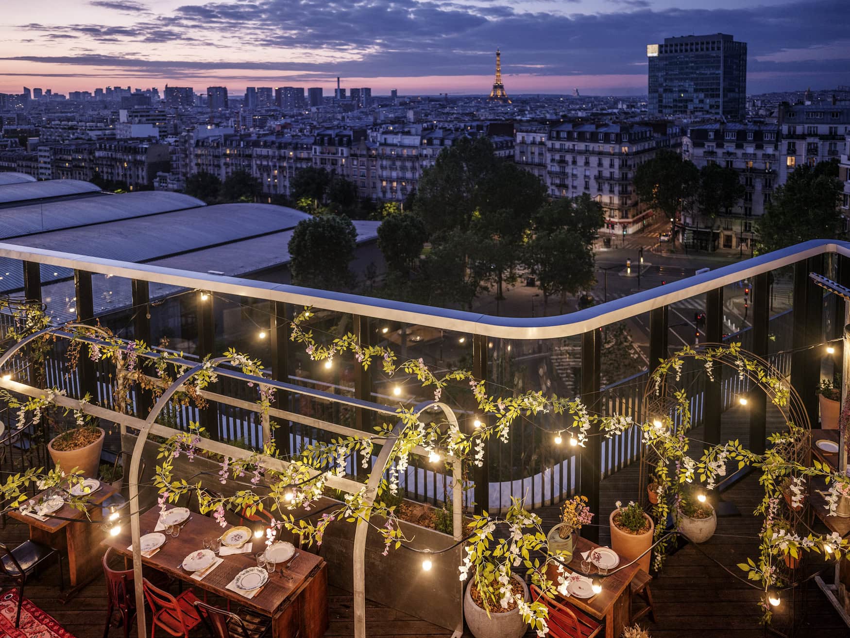 Dachterrasse im Novotel Paris Porte de Versailles