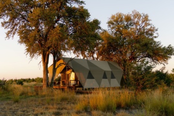 Mokete Camp Botswana Zelt Außenansicht